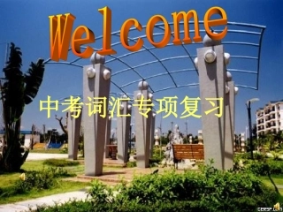 中考英语词汇专项复习课件