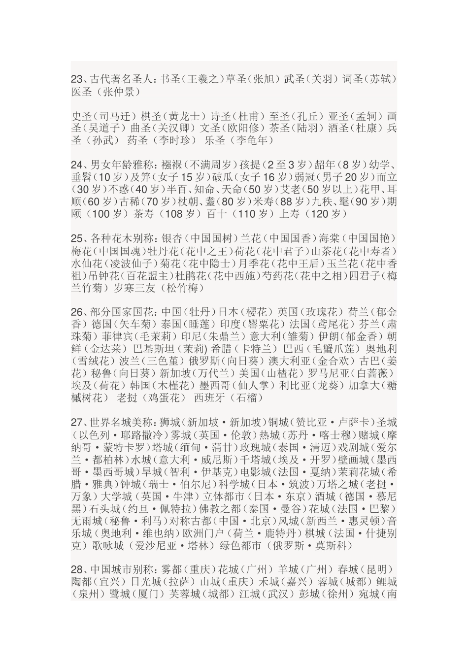 小学课外知识大全_第3页