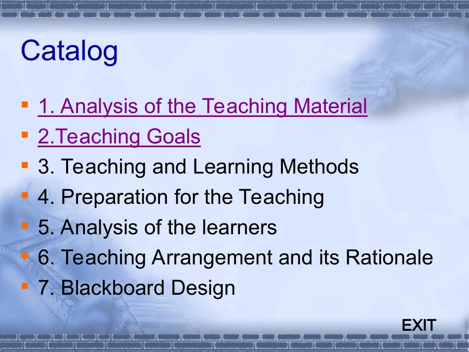 七年级unit4说课课件_第2页