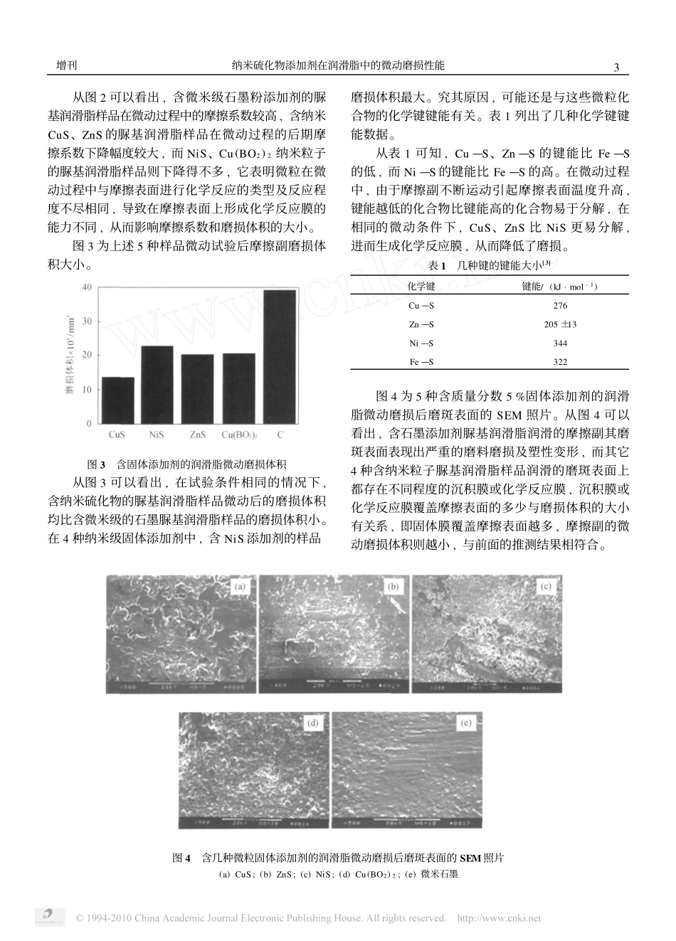 纳米硫化物添加剂在润滑脂中的微动磨损性能_第3页