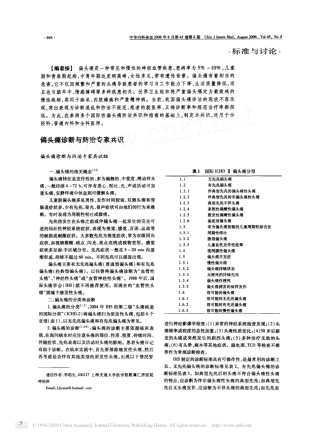 偏头痛诊断与防治专家共识