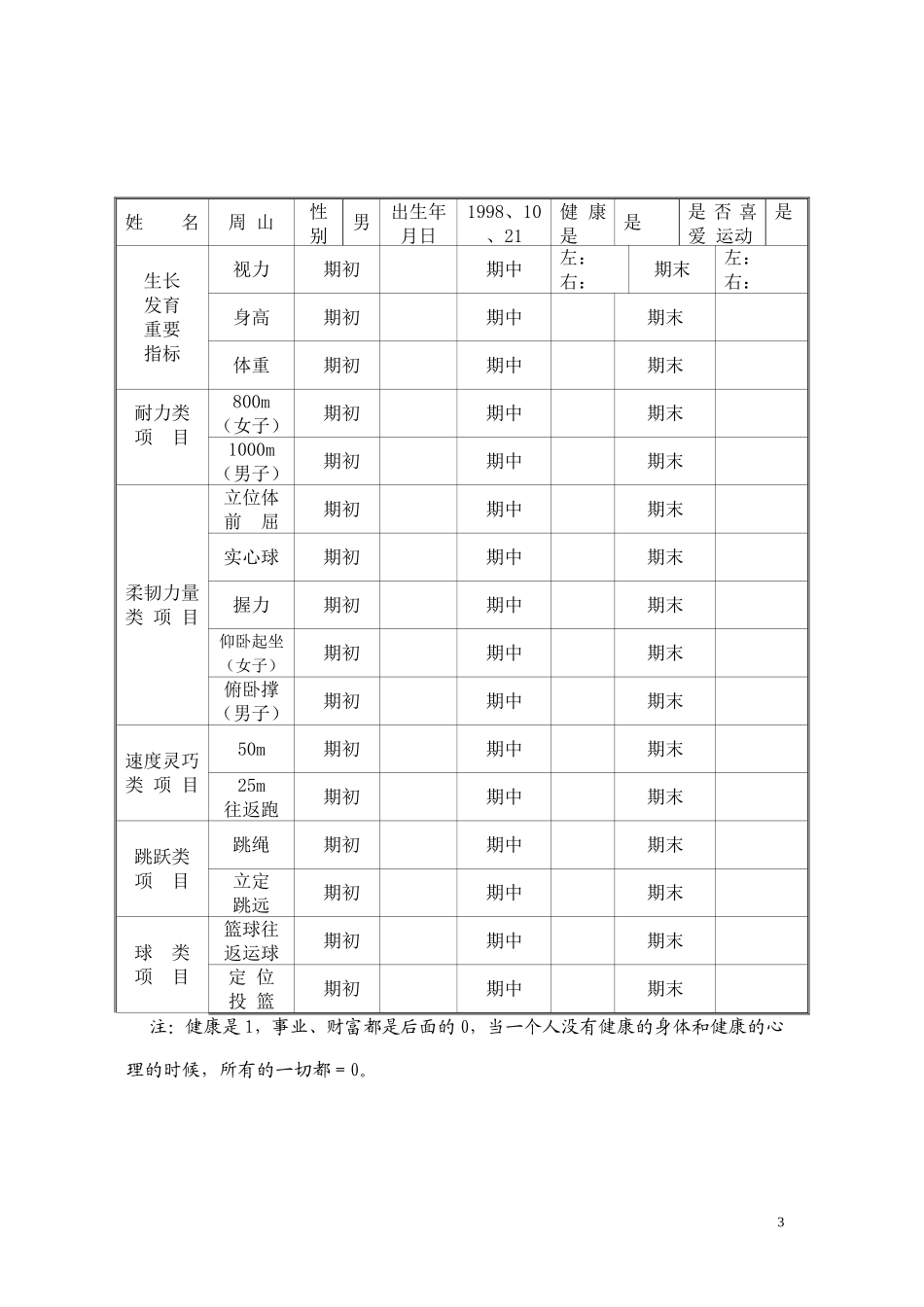 初中学生成长档案 (3)_第3页