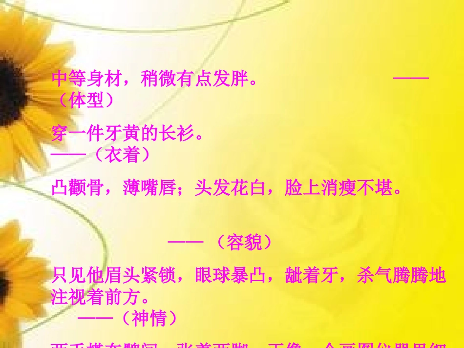 人物描写方法之外貌描写_第2页
