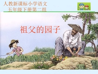 （人教新课标）五年级语文课件祖父的园子