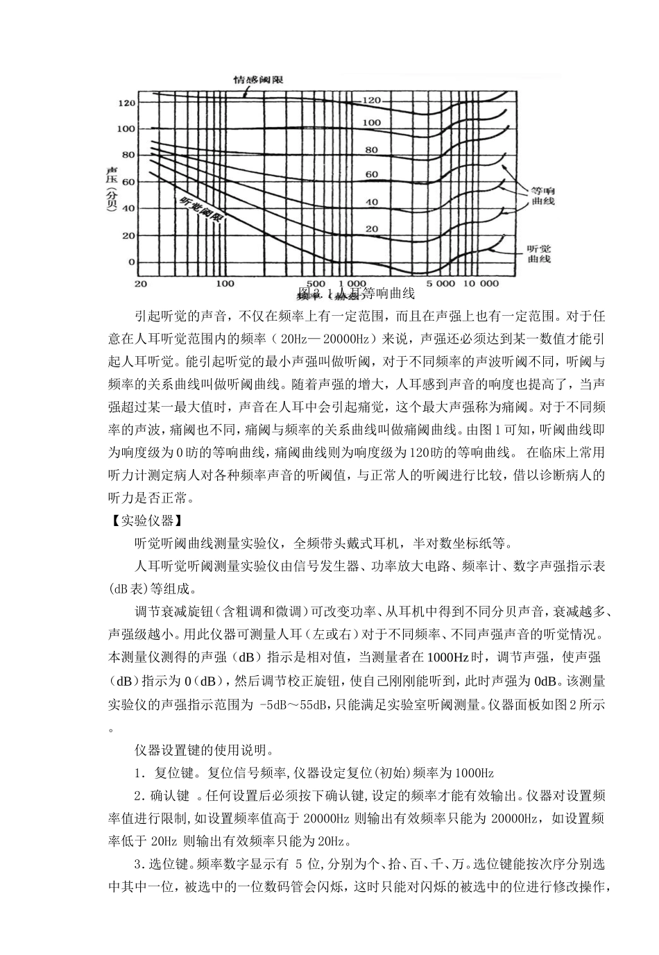 实验三 人耳听觉听阈的测量_第2页