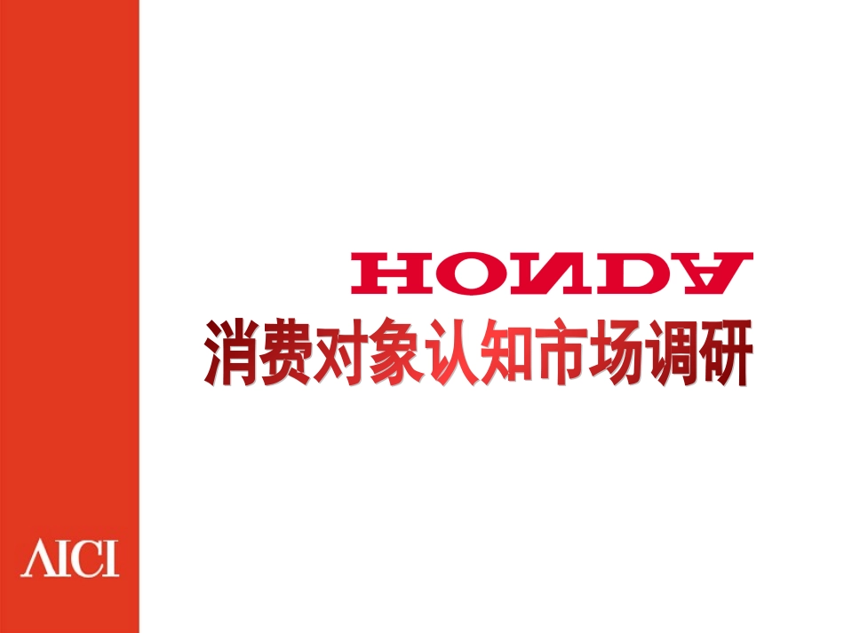 品牌形象——消费对象认知调研_第1页
