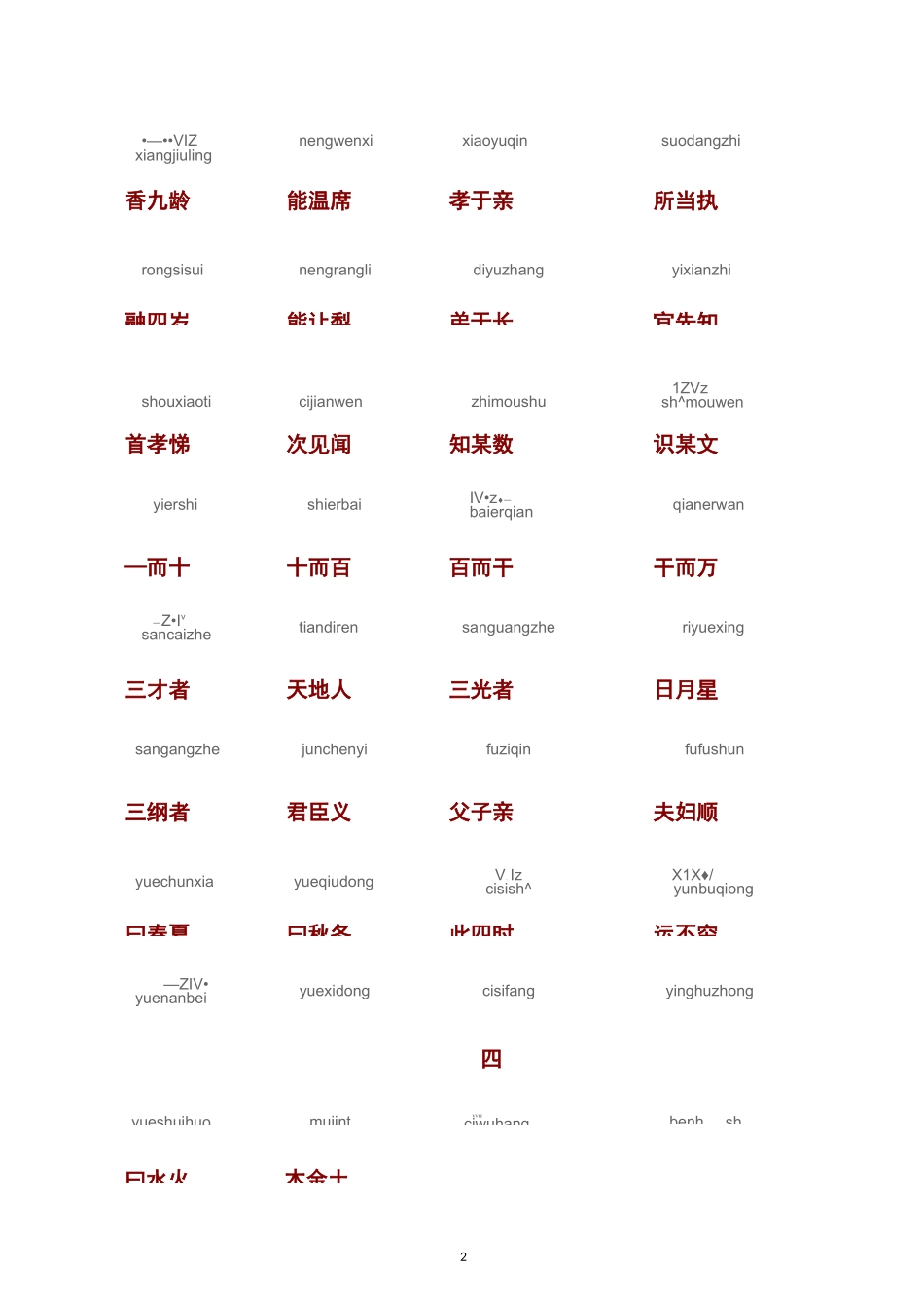 三字经带拼音全文_第2页