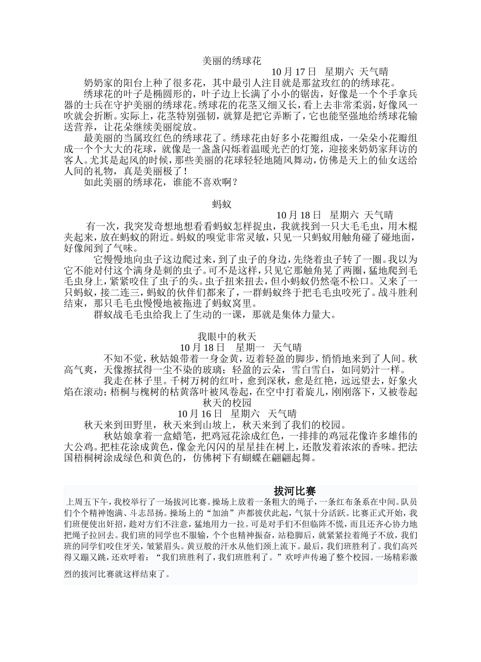 日记美丽的绣球花_第1页