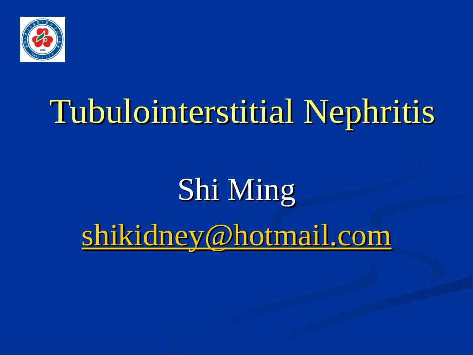 肾小管间质性肾炎 Tubulointerstitial nephritis_第2页