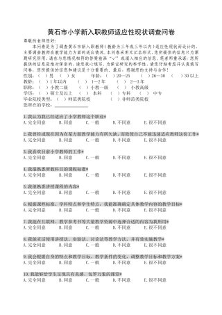 新调查问卷入