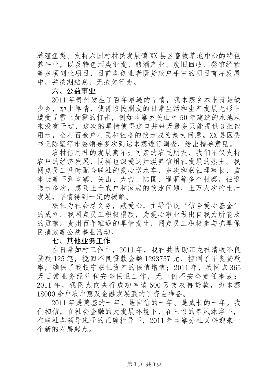 信用社年终工作总结_第3页