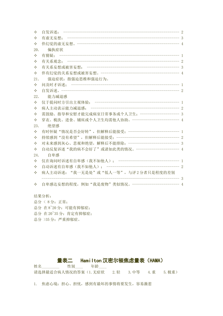 临床常用心理测量量表_第3页