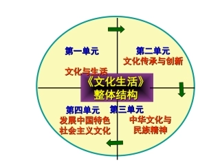 《文化生活》一轮复习第一课文化与社会