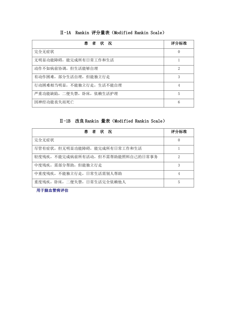 脑血管病评分表格_第2页