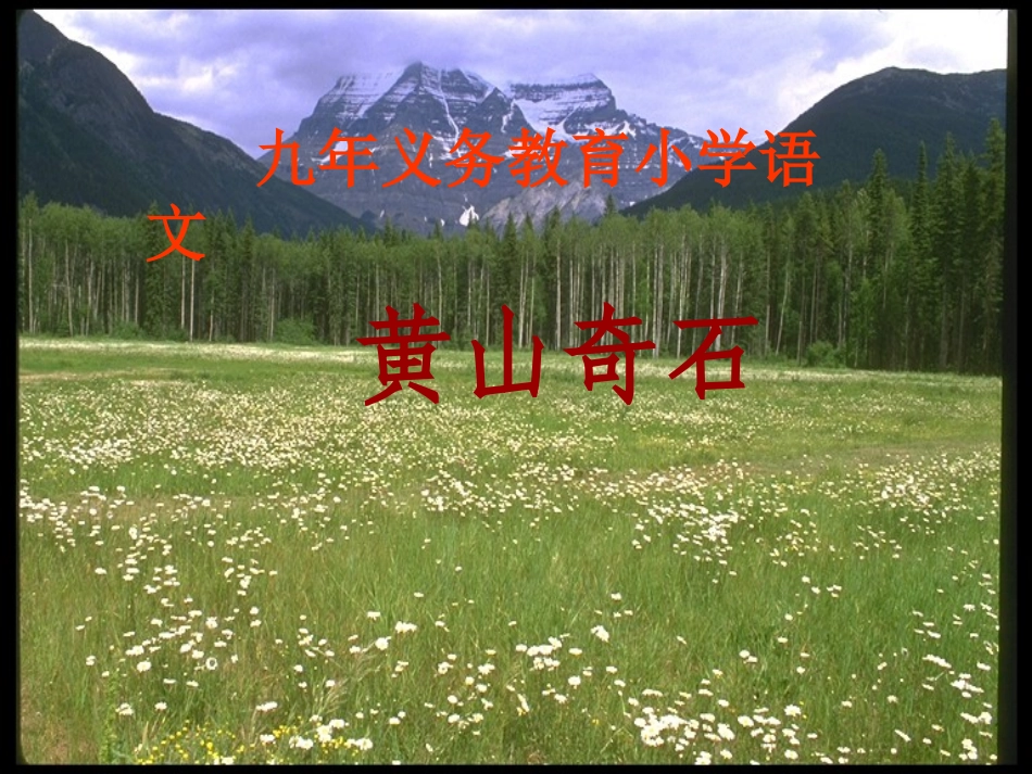 黄山奇石@无忧PPT_第1页