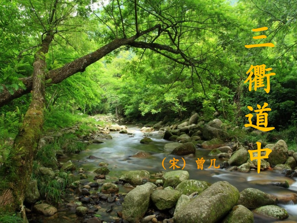 三衢道中课件_第1页
