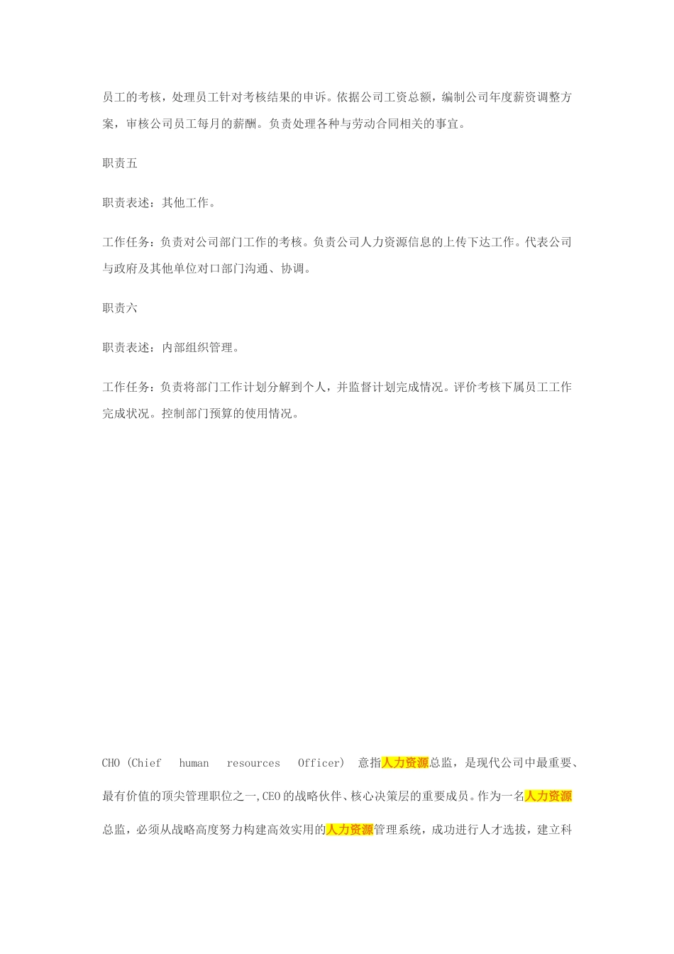 人力资源总监岗位职责_第2页