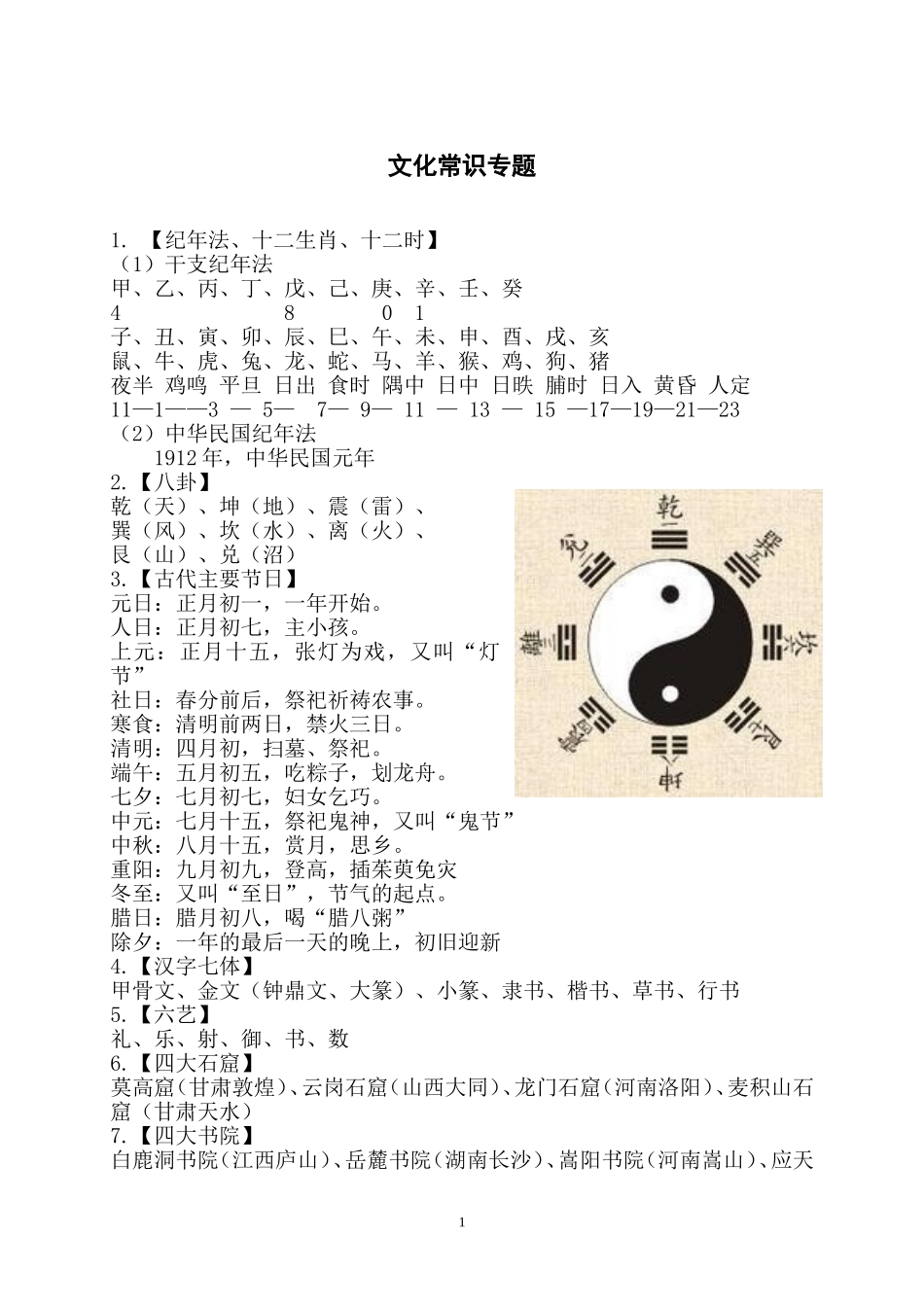 中国历史文化常识 (2)_第1页