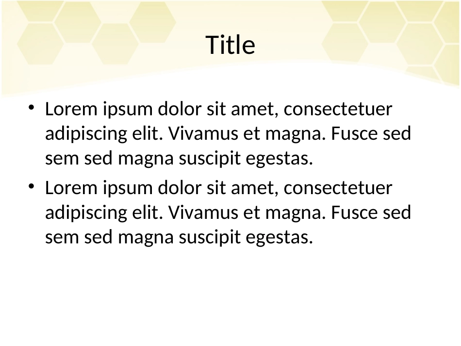 漂亮的PPT模板——淡黄蜂窝_第2页