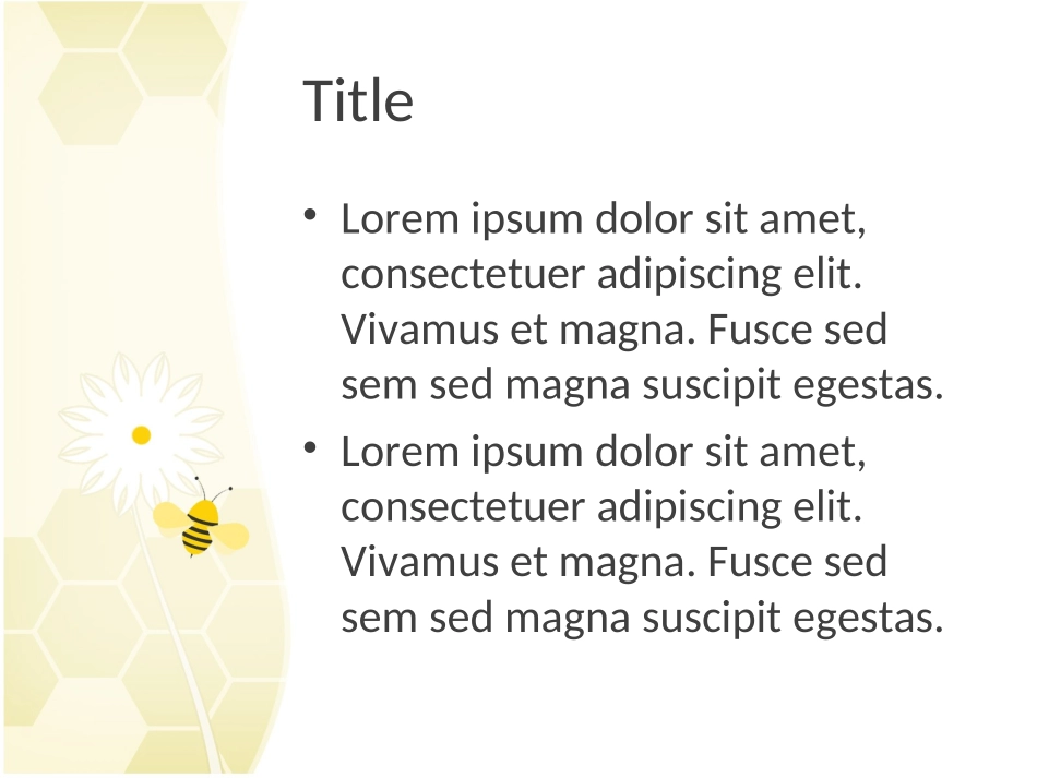 漂亮的PPT模板——淡黄蜂窝_第3页