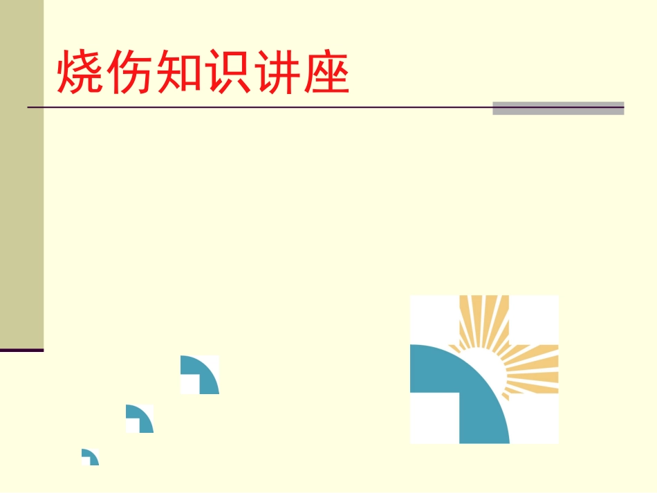 烧伤知识讲座—刘长文_第1页
