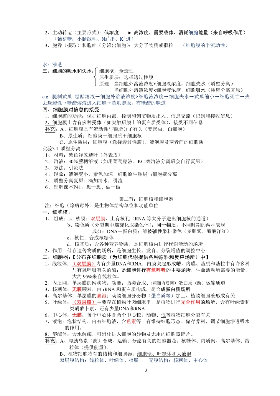 生物期末复习提纲_第3页