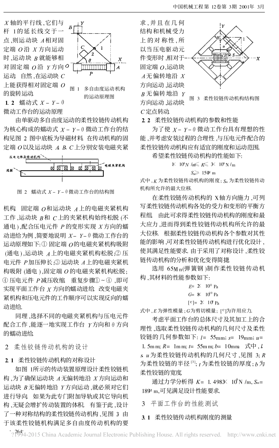 蠕动式X_Y_微动工作台的设计实现_第2页
