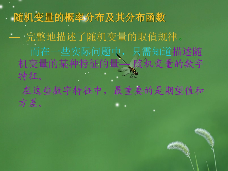 离散型随机变量的方差与期望值_第2页