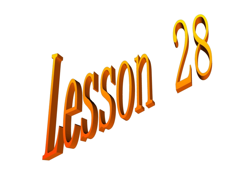 冀教版英语八年级上册Lesson28课件_第1页