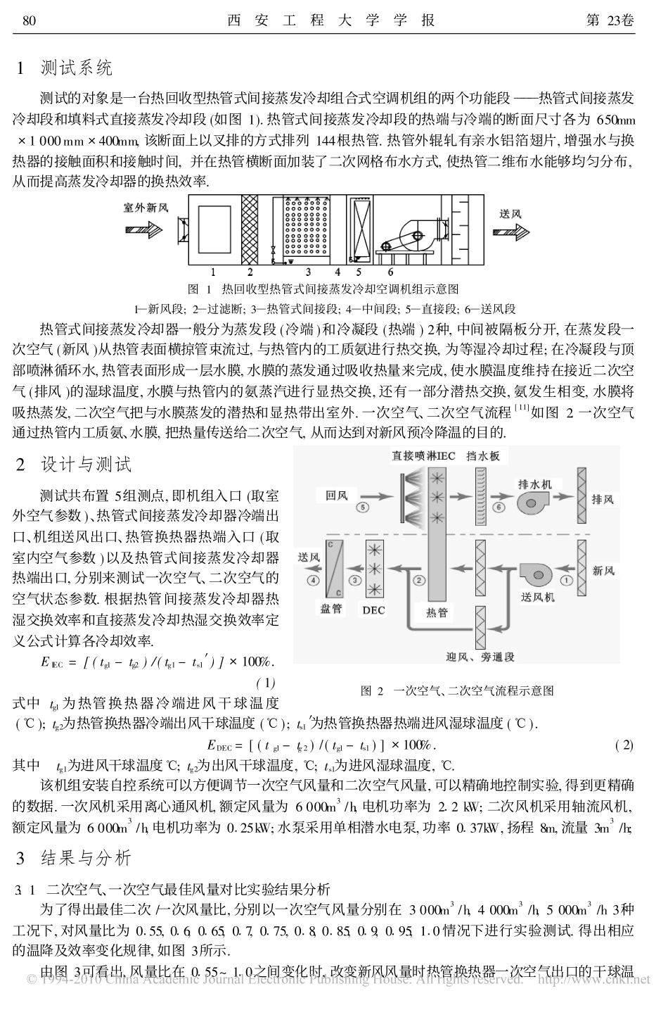热管式间接蒸发冷却空调机组的性能分析_第2页