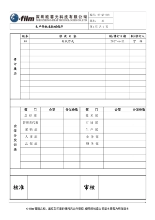 生产件批准控制程序ok