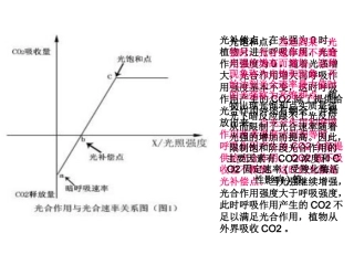 光补偿点和光饱和点