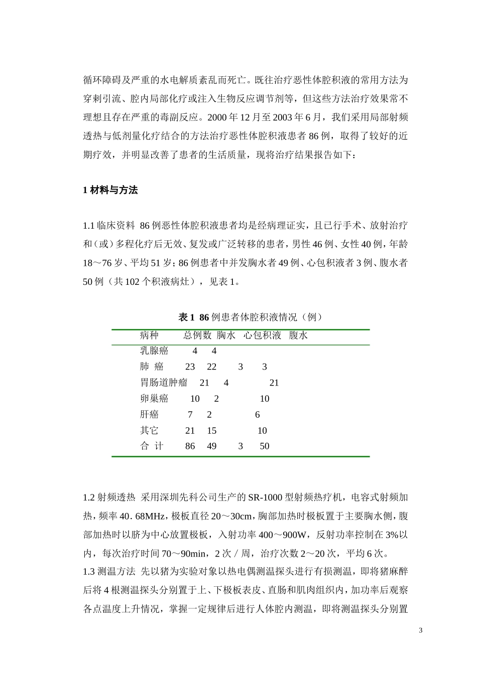 射频透热与化疗综合治疗恶性体腔积液_第3页