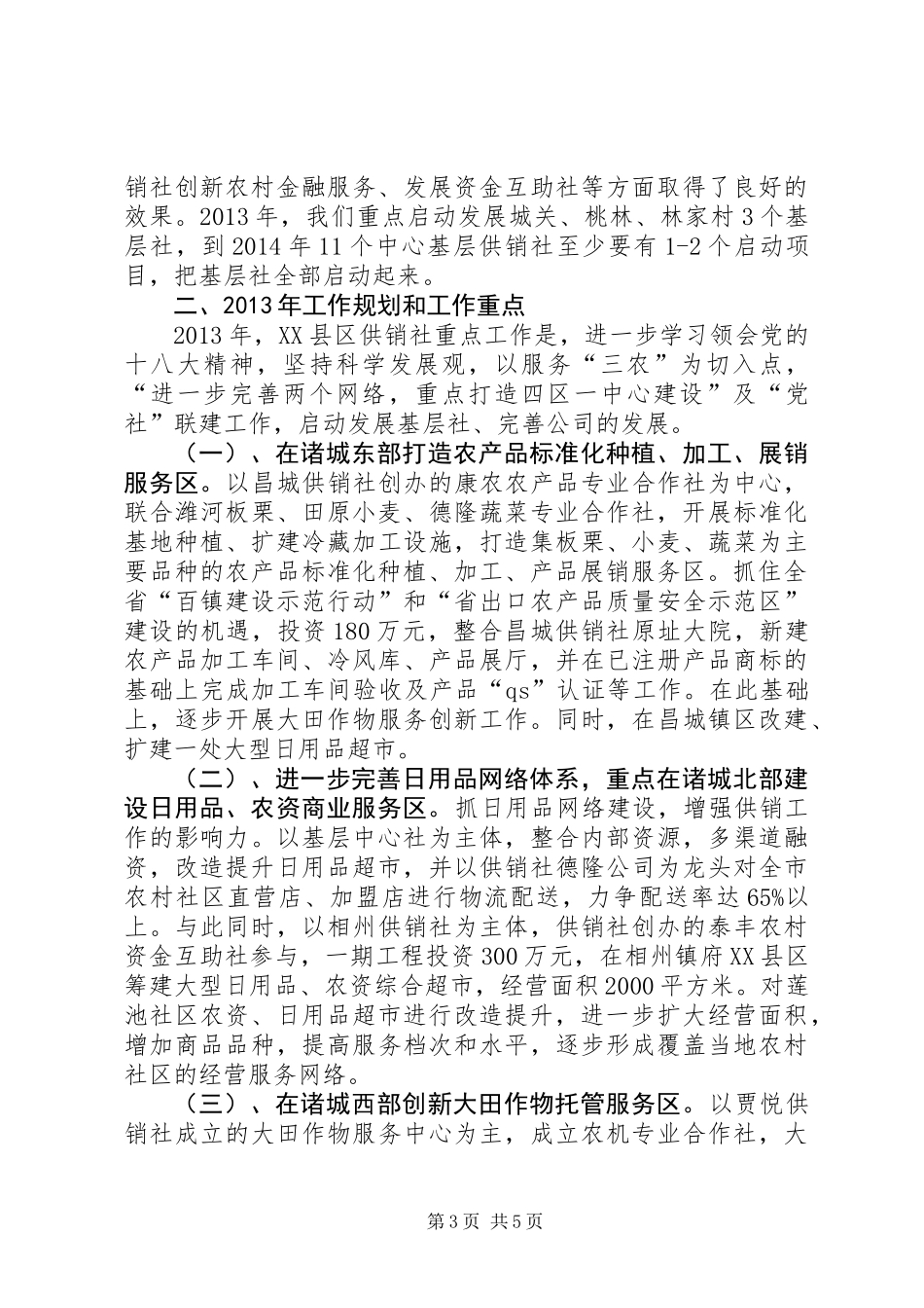 供销社XX年工作规划 (2)_第3页