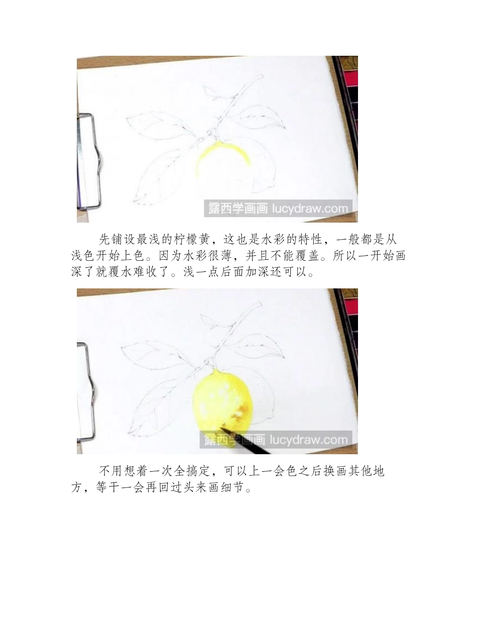 水果柠檬水粉画怎么画_具体的步骤分享给你！水粉画教程_第2页