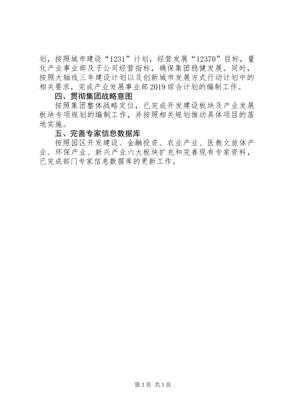 201X年大型公司工作总结_第3页