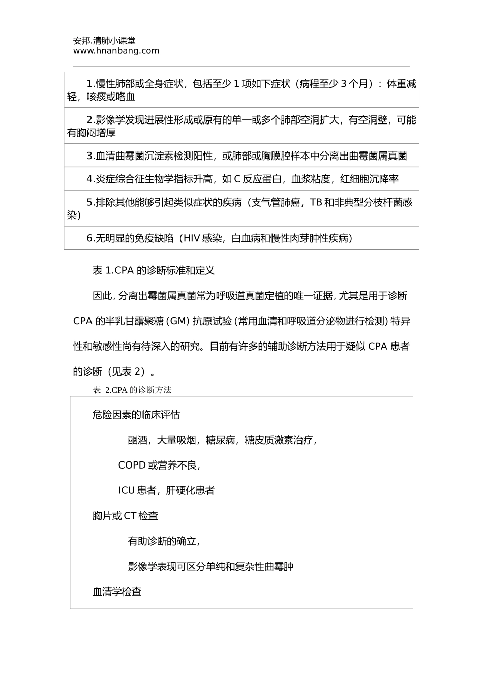 慢性肺曲霉病的诊治新进展_第3页