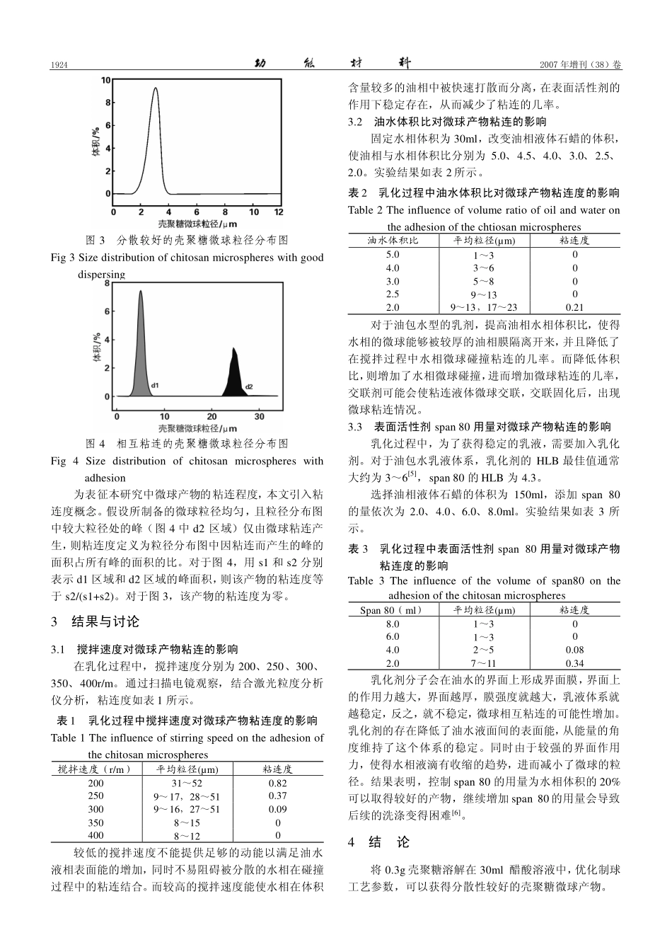 乳化交联法制备壳聚糖微球粘连原因分析_第2页