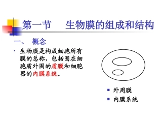 生物膜的组成和结构1