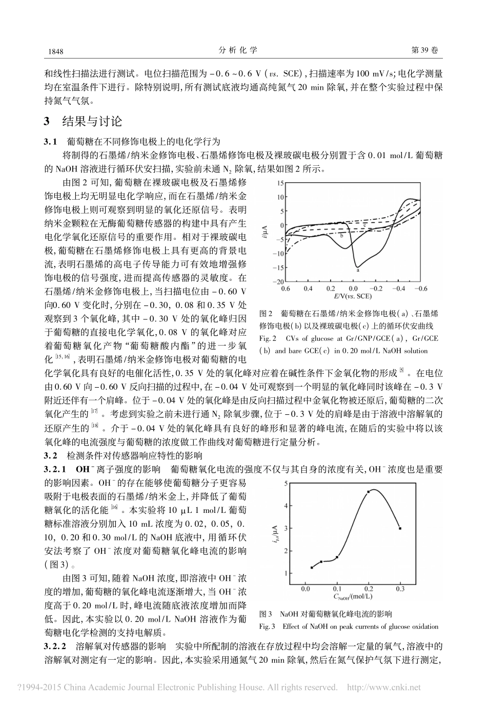 石墨烯_纳米金复合材料的无酶葡萄糖生物传感器制备_第3页
