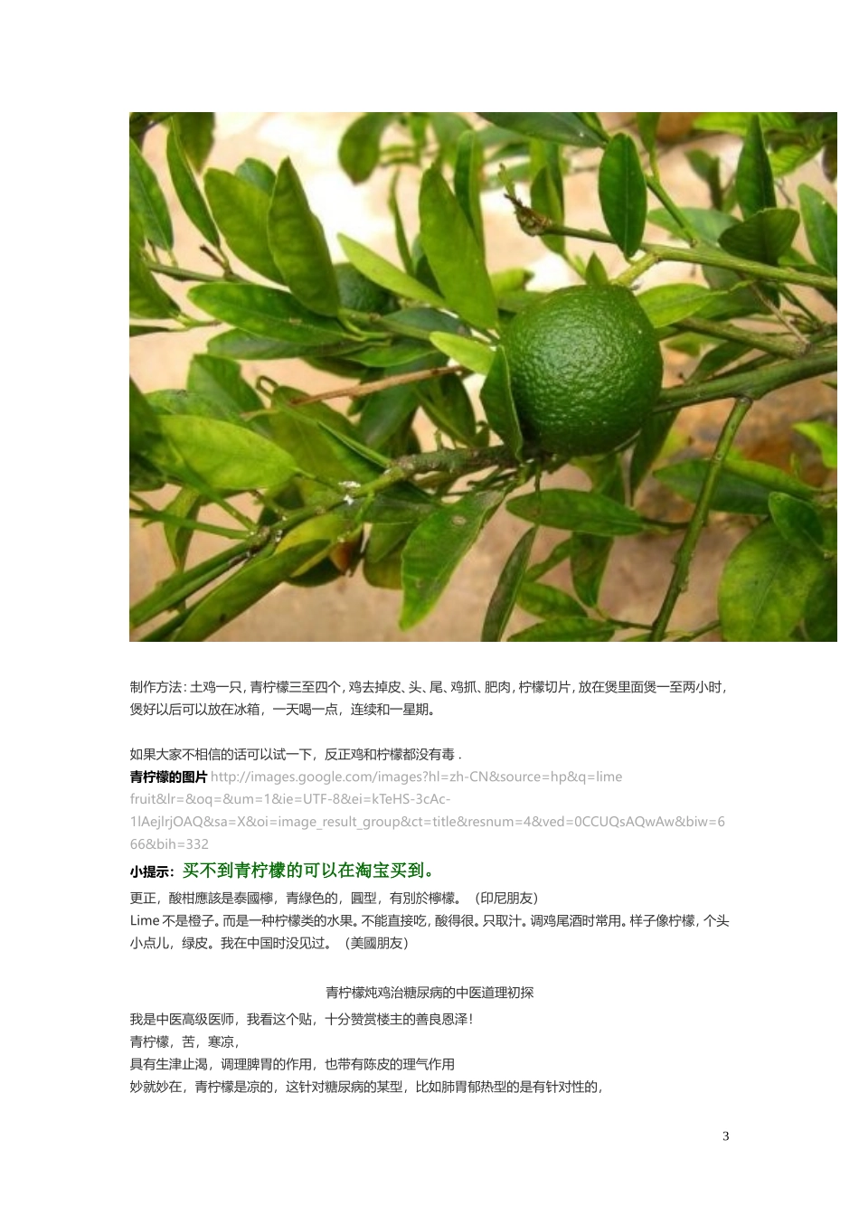 青柠檬彻底治愈糖尿病_第3页