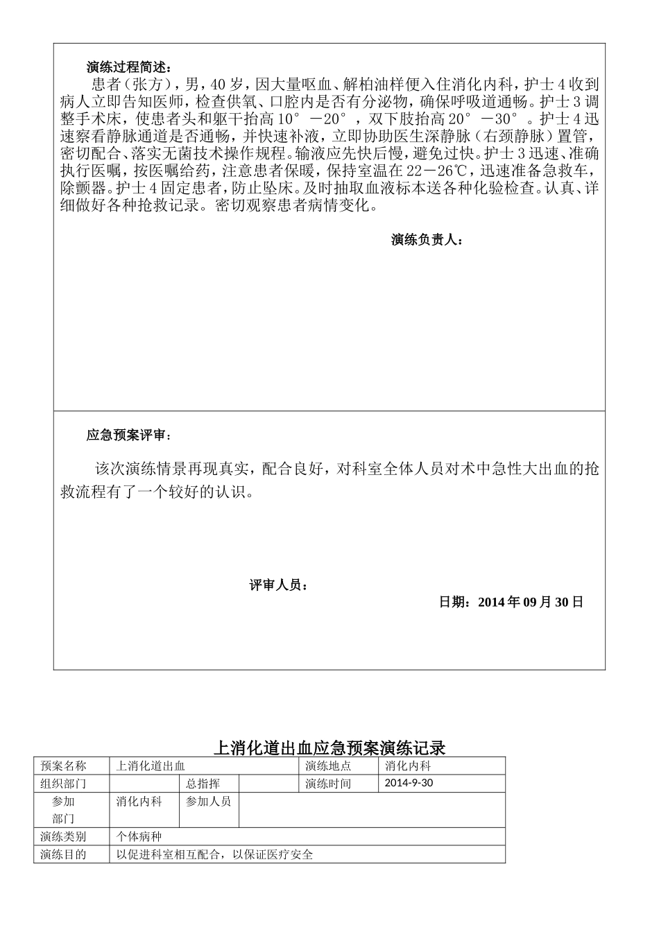 上消化道大出血应急演练方案_第3页