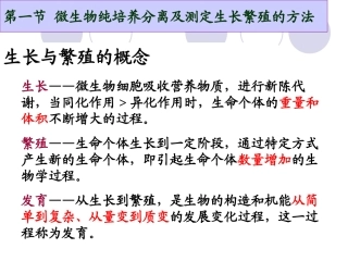 生长与繁殖的概念