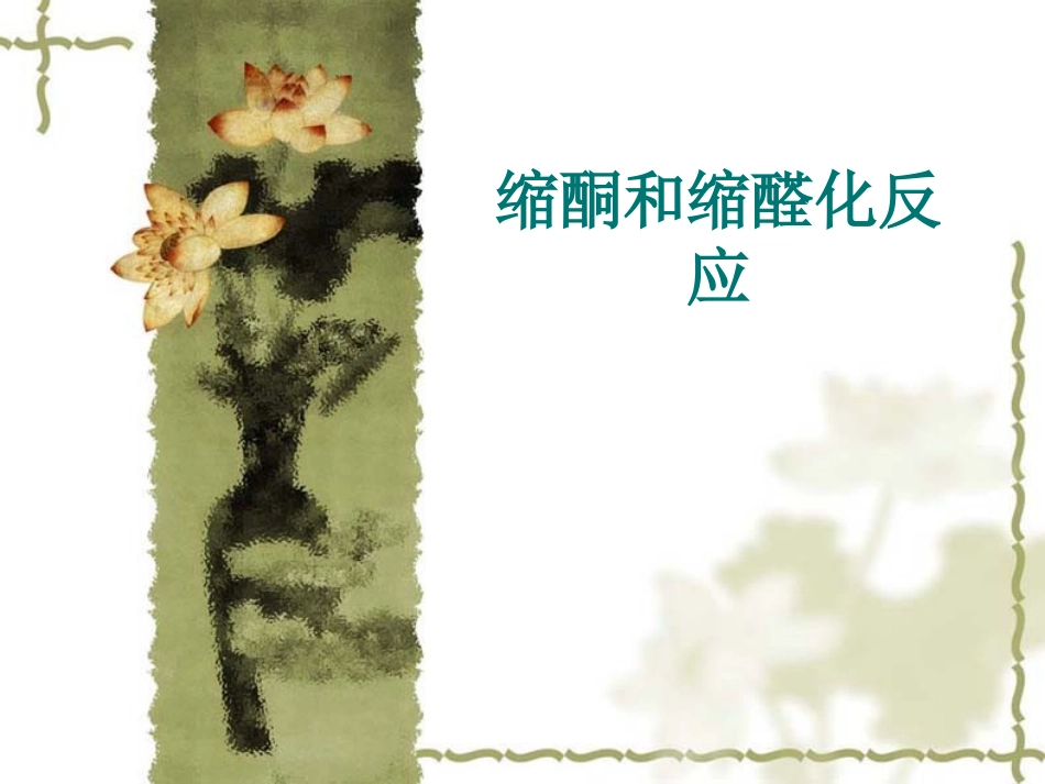 缩酮和缩醛化反应_第1页