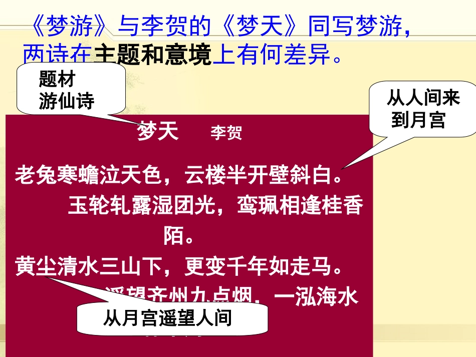 李白《梦游天姥》与李贺《梦天》比较_第3页
