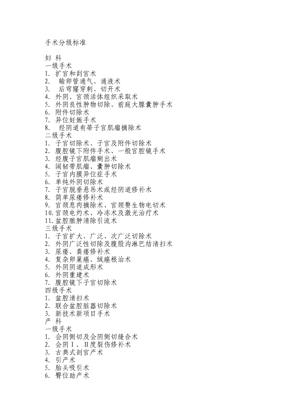 手术分级标准_第1页