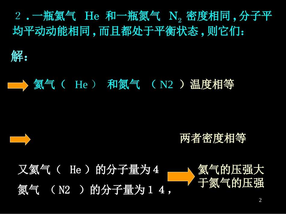 气体分子动理论自测题_第2页