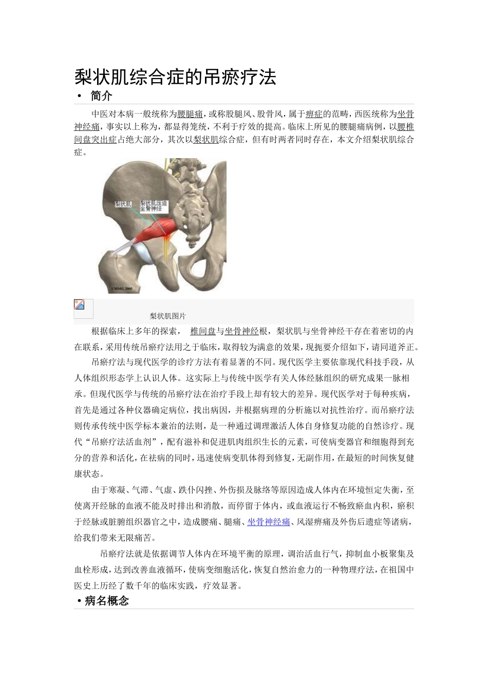 梨状肌综合症的吊瘀疗法_第1页