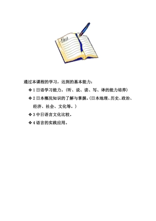 日语入门第一课五十音图