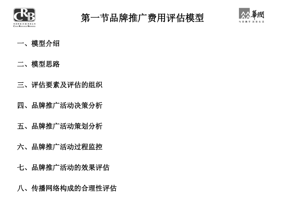品牌推广费用评估模型_第1页